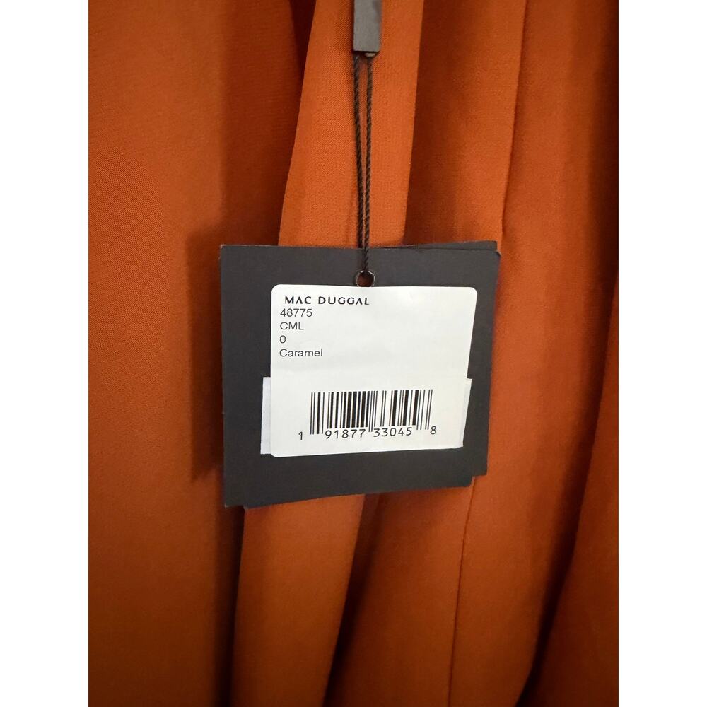 New Mac Duggal caramel 48775 short dress A-line - Picture 6 of 6